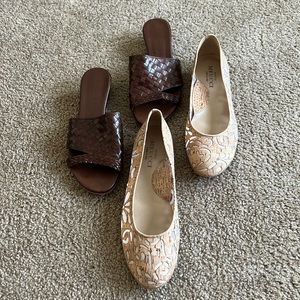 2 pair of Meucci shoes: